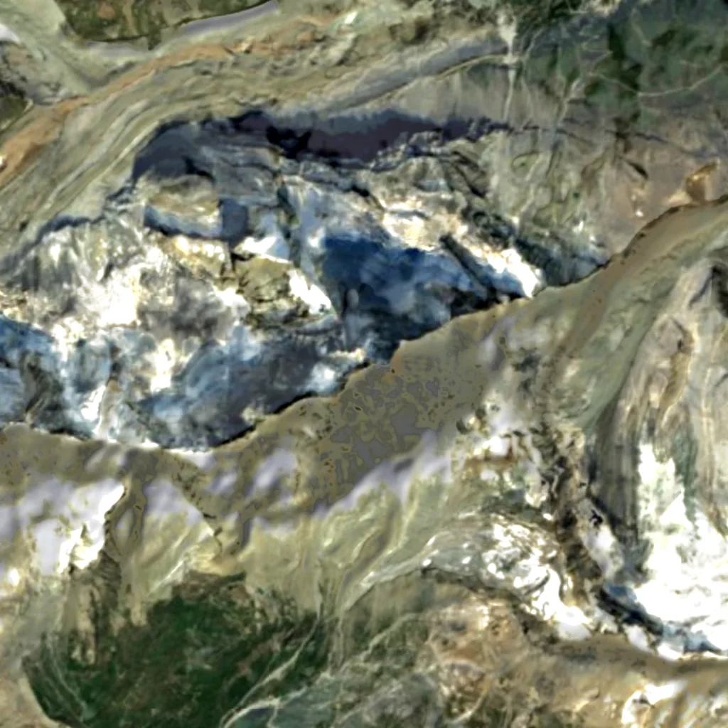 Matterhorn seen from above (Sentinel-2)