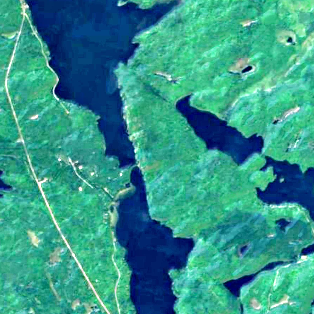 Mazinaw Rock seen from above (Sentinel-2)