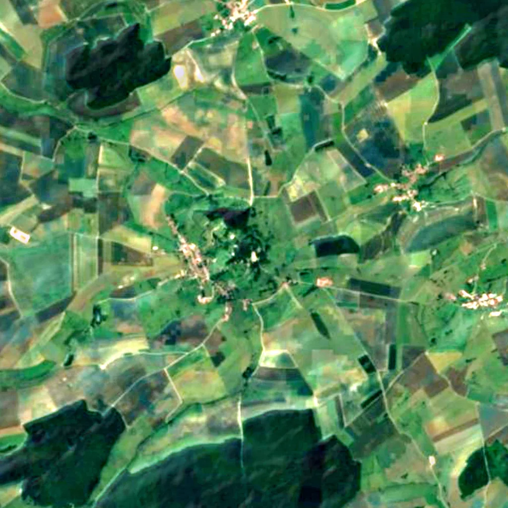 Meuse-Argonne American Memorial seen from above (Sentinel-2)