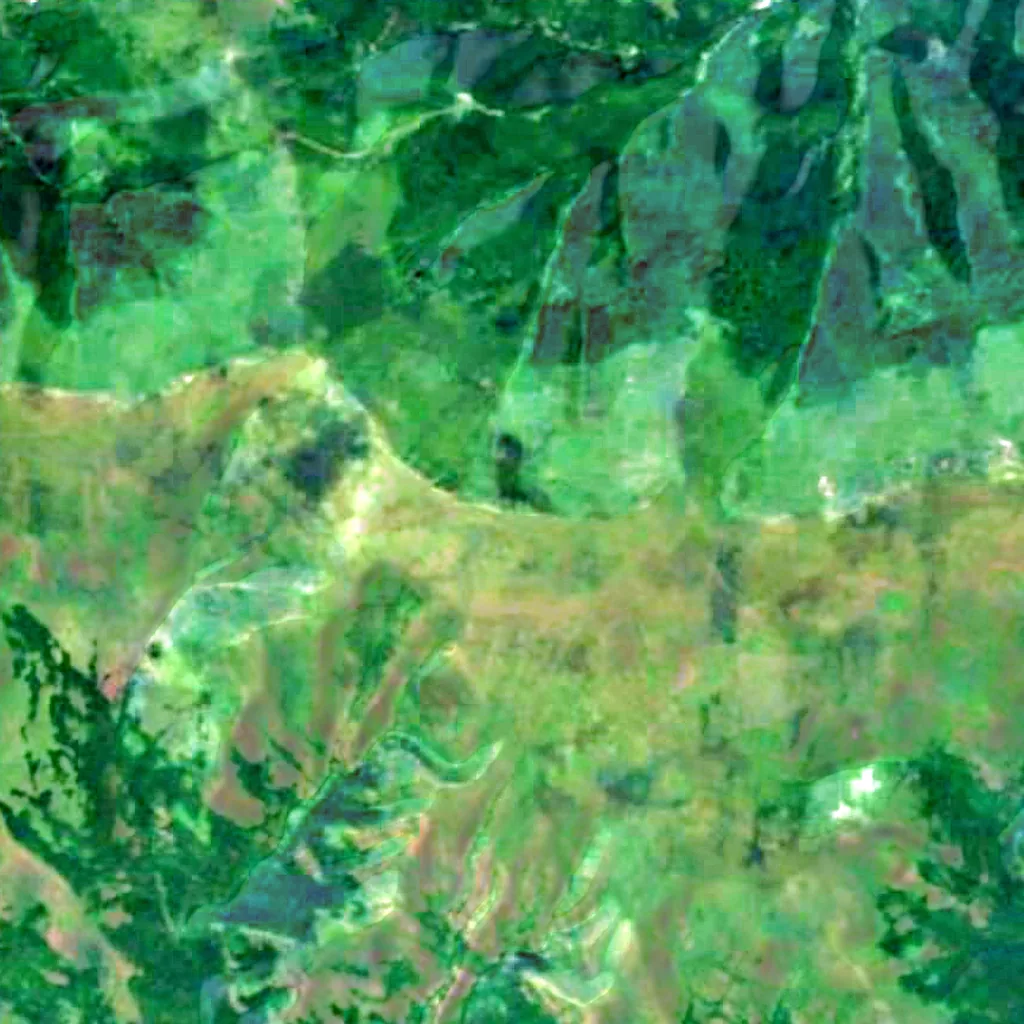 Midžor seen from above (Sentinel-2)