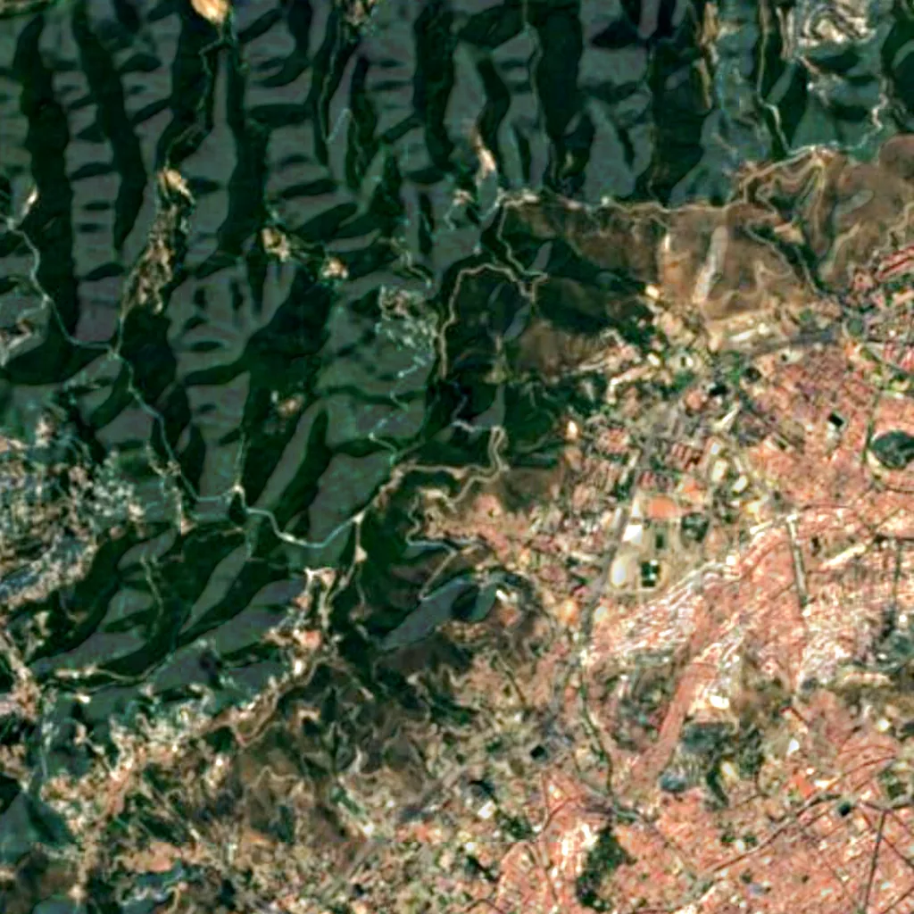 Mirador de la Rabassada seen from above (Sentinel-2)