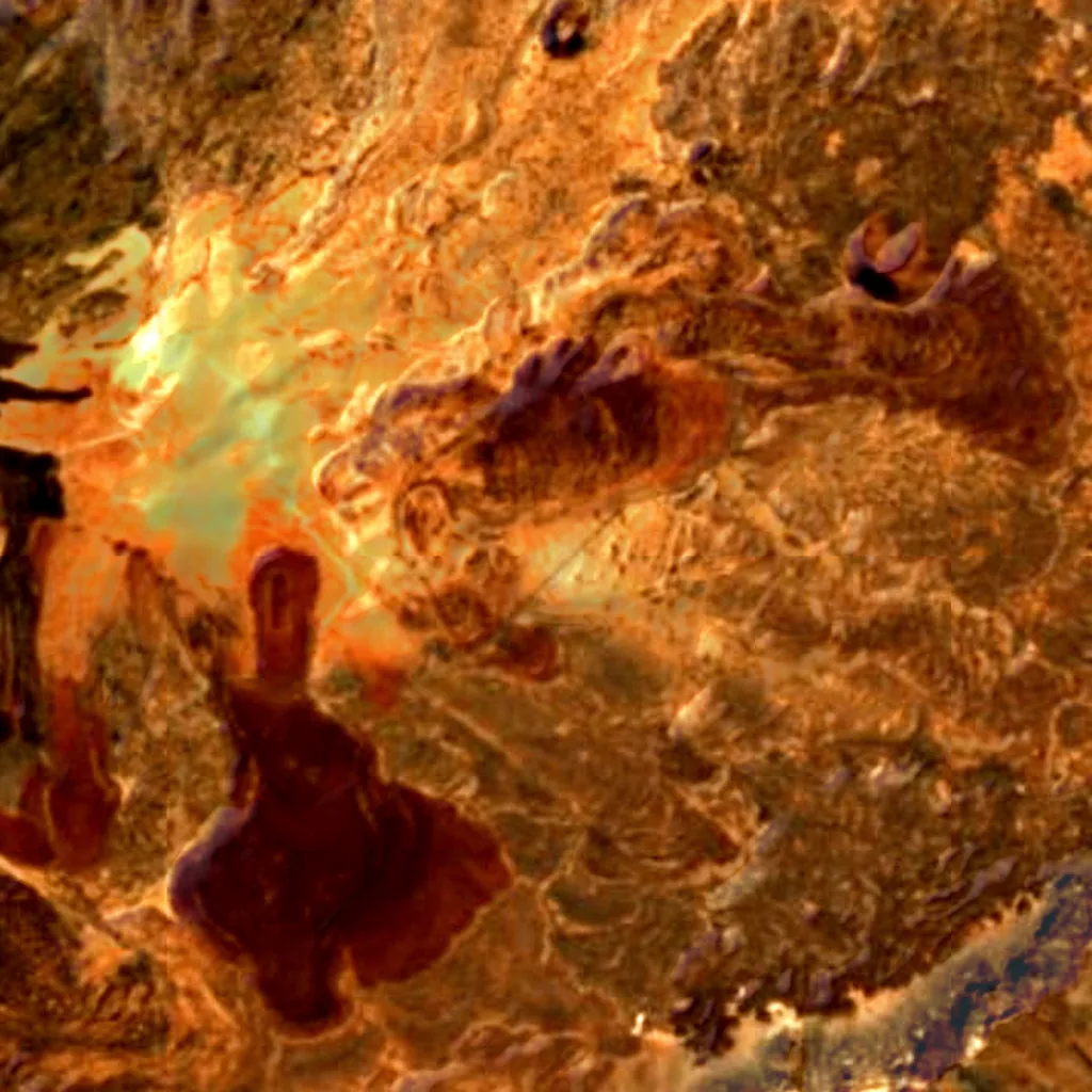 Mirador de las Minas de San José von oben gesehen (Sentinel-2)