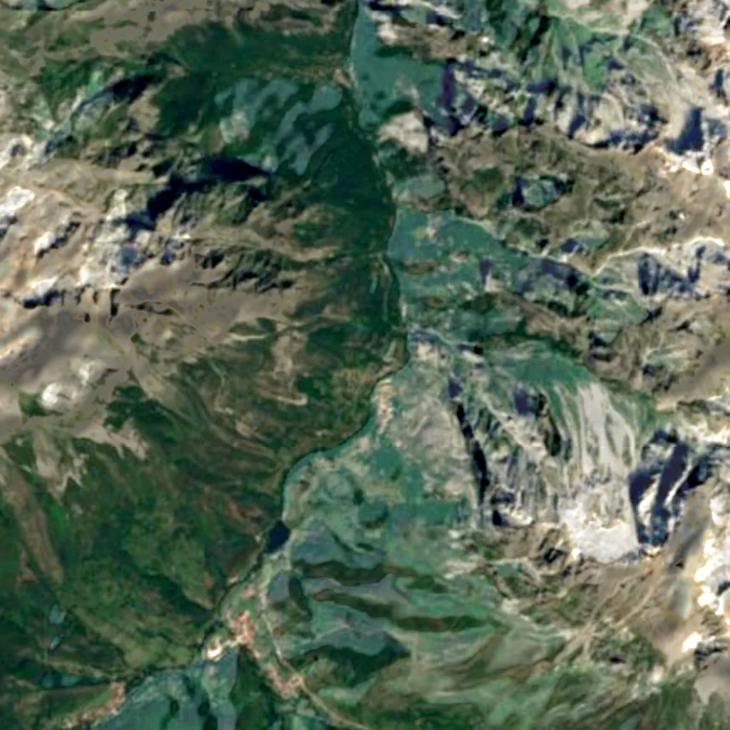 Mirador del Tombo vu d'en haut (Sentinel-2)