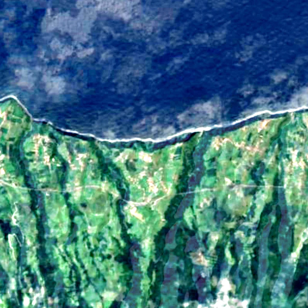 Miradouro da Vigia das Baleias seen from above (Sentinel-2)