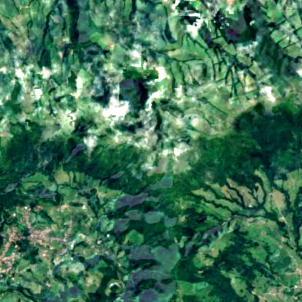 Miradouro do Salto do Cavalo seen from above (Sentinel-2)