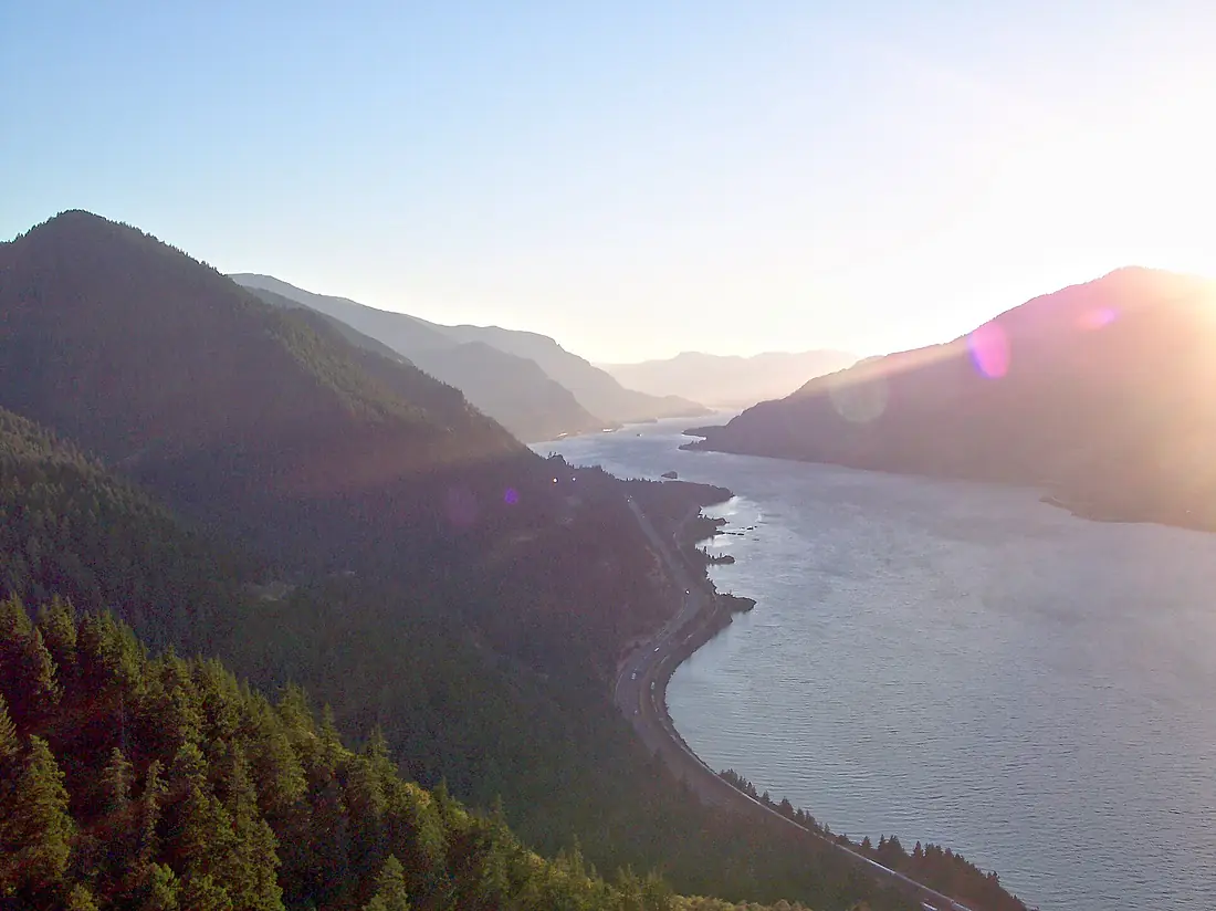 Columbia River Gorge from Mitchell Point, Oregon