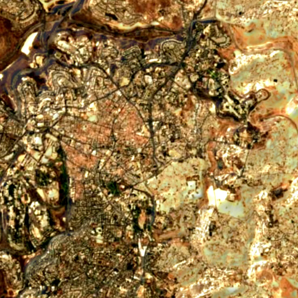 Mitzpor Tomer Mordechai seen from above (Sentinel-2)