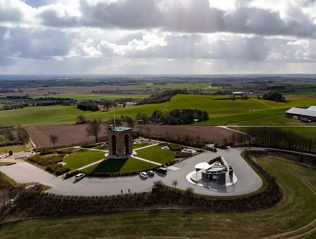 Drone image of Ejer Bavnehøj