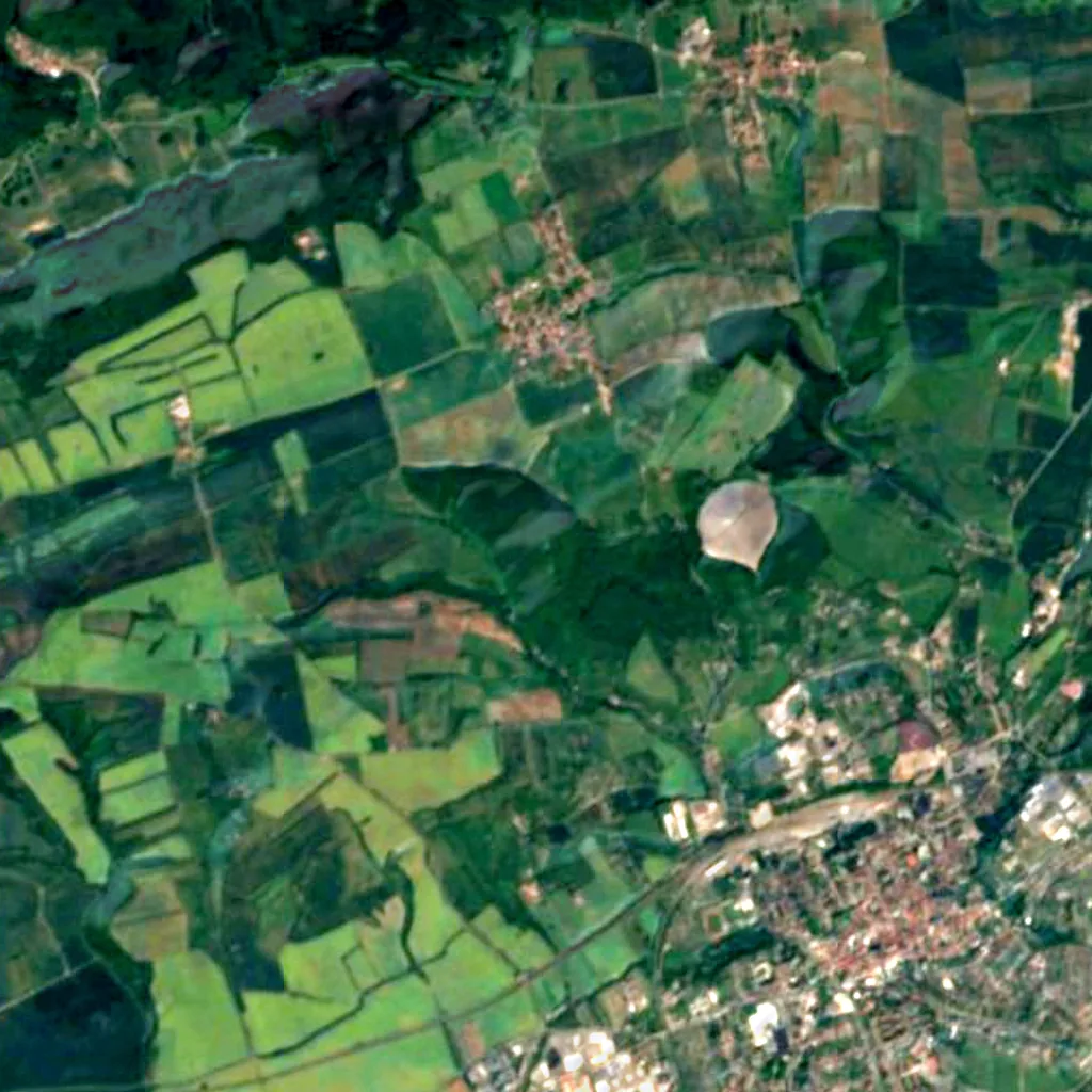Moltke Watchtower seen from above (Sentinel-2)