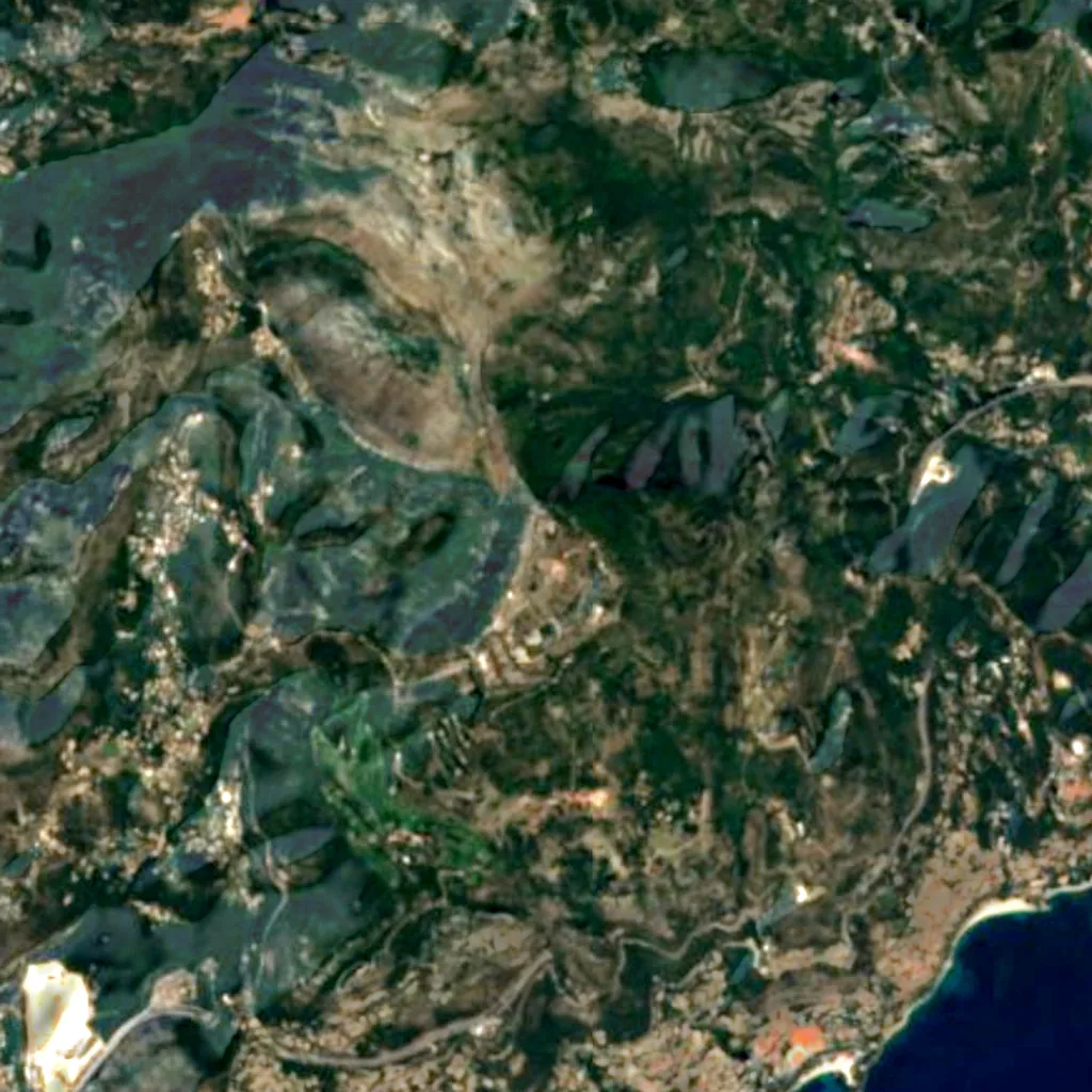Mont Agel seen from above (Sentinel-2)