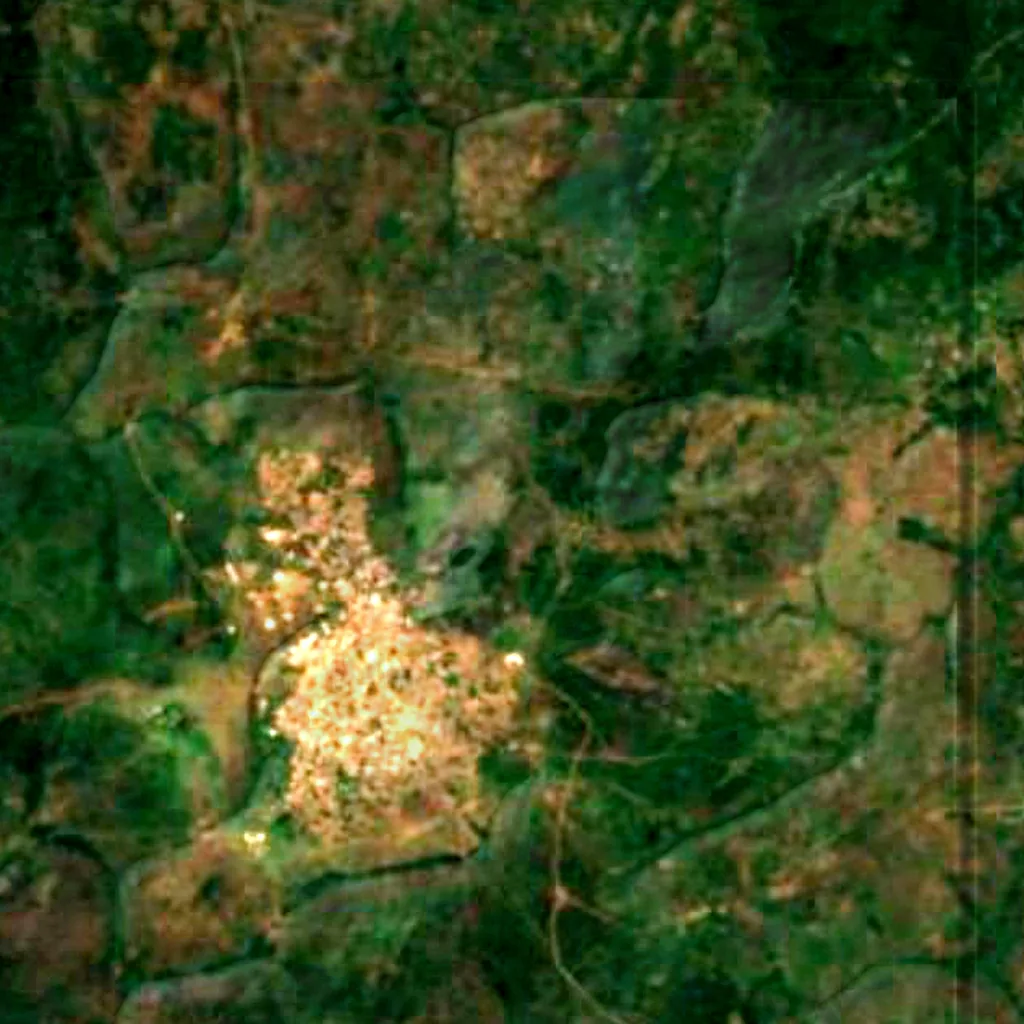 Mont Ngaoui seen from above (Sentinel-2)