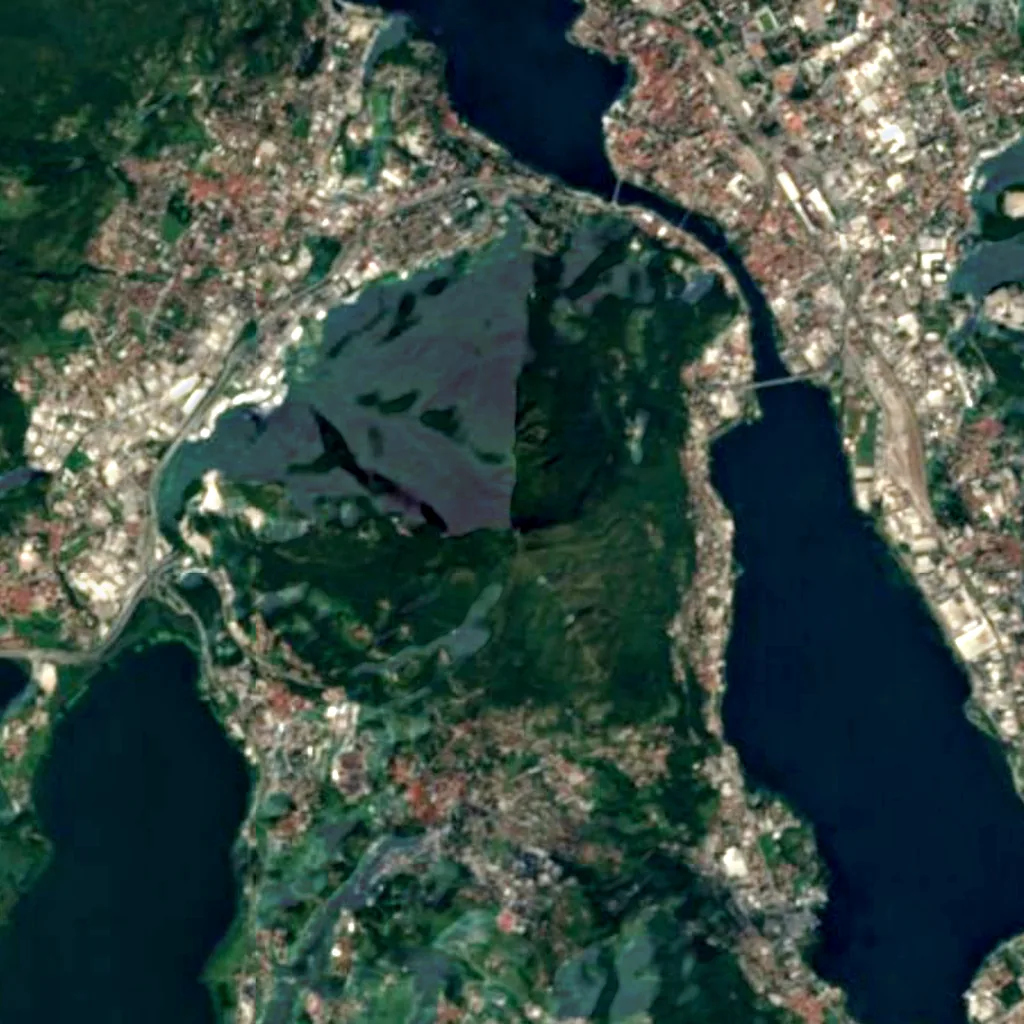 Monte Barro seen from above (Sentinel-2)