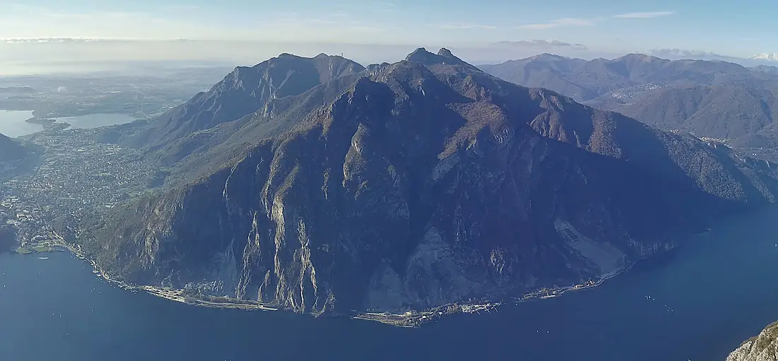 Monte Moregallo, seen from viewpoint Belvedere parco del Valentino