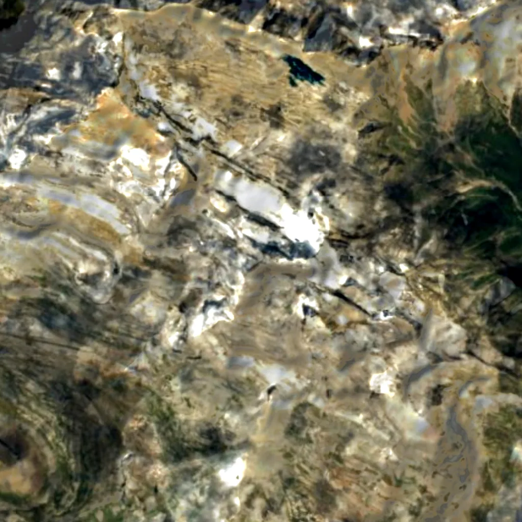 Monte Perdido seen from above (Sentinel-2)