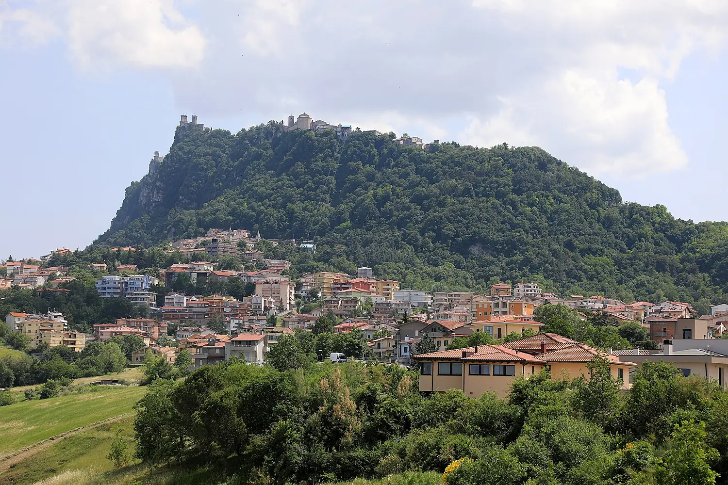 San marino, veduta del monte titano 02