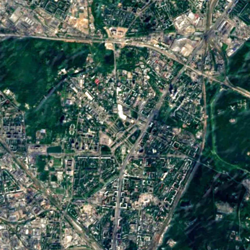 Moscow-850 seen from above (Sentinel-2)