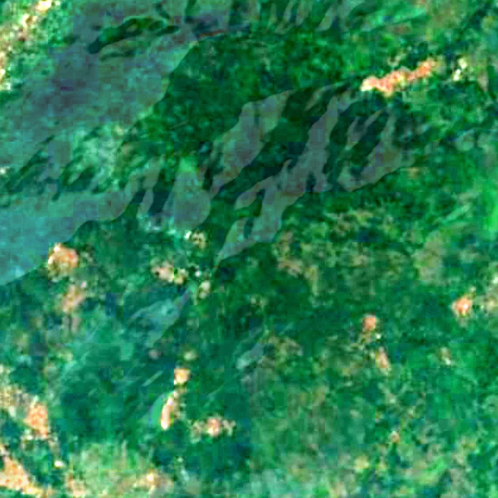 Mount Agou seen from above (Sentinel-2)