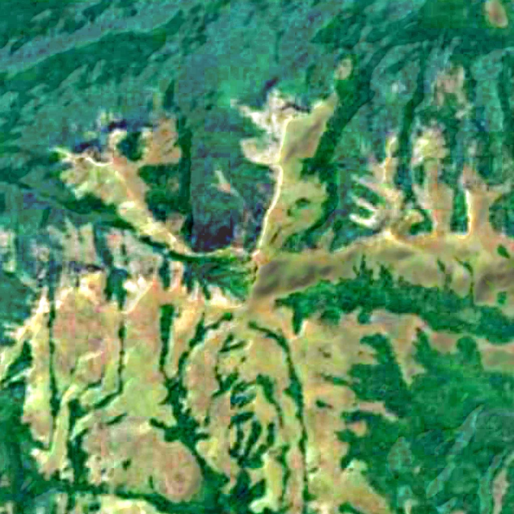 Mount Bintumani seen from above (Sentinel-2)
