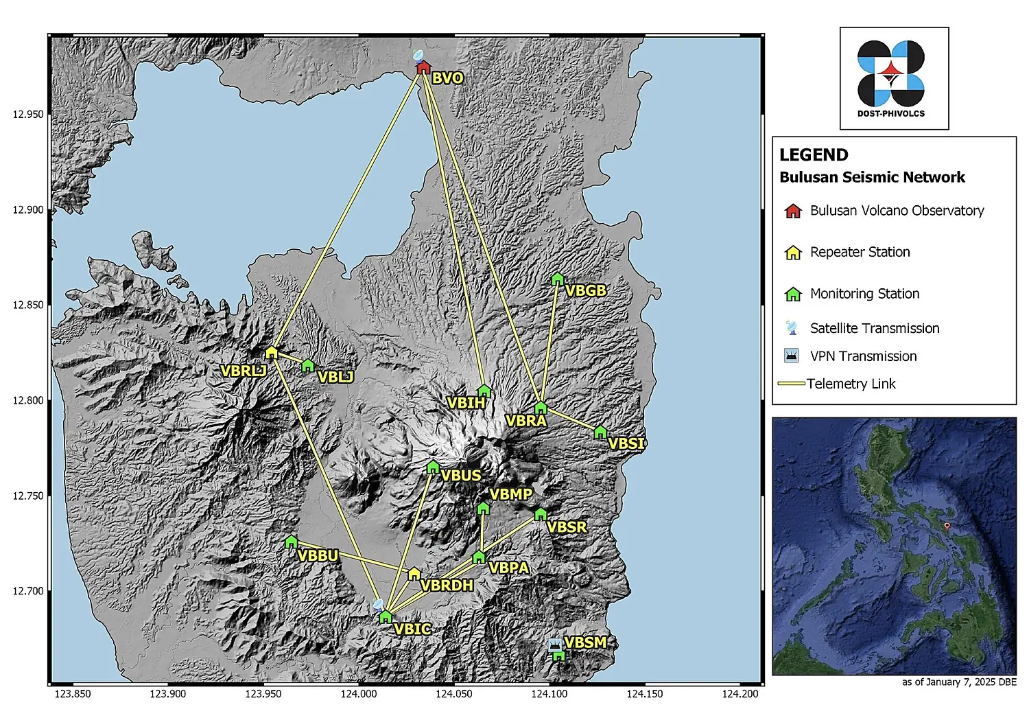 Bulusan Seismic Network