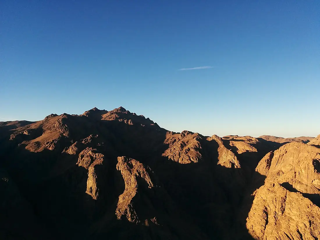 Mount Catherine visible form the top of Mount Sinai