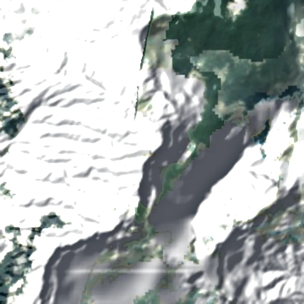 Mount Emei seen from above (Sentinel-2)