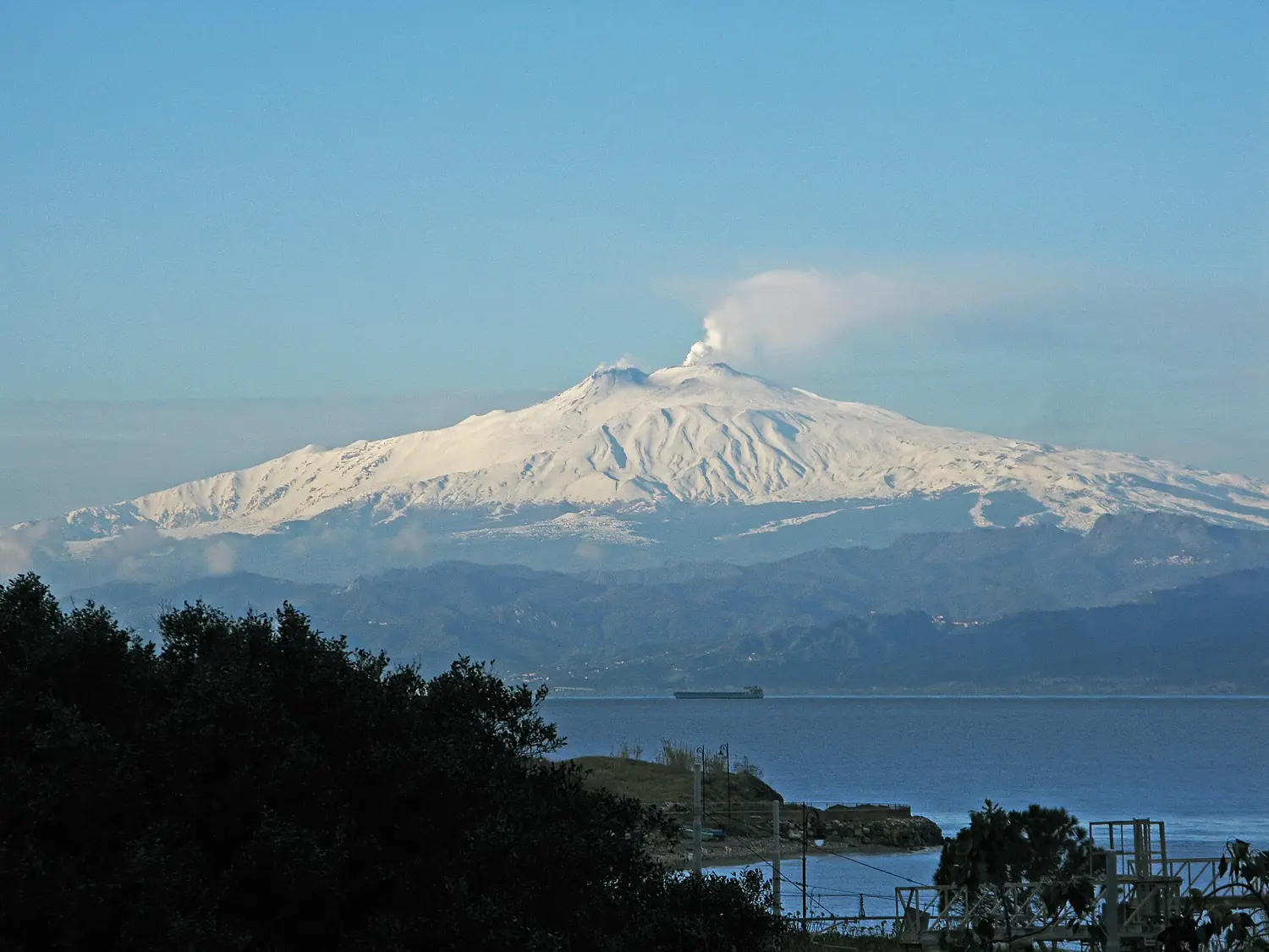 View of Mount Etna from Reggio Calabria - Italy - 10 Feb. 2017 - (1)