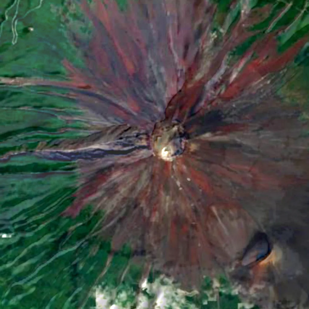 Monte Fuji visto de cima (Sentinel-2)