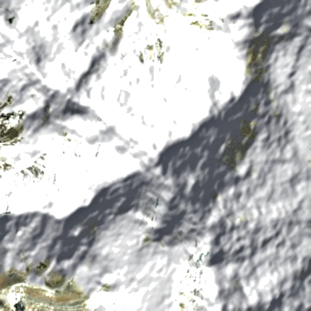 Mount Gongga seen from above (Sentinel-2)