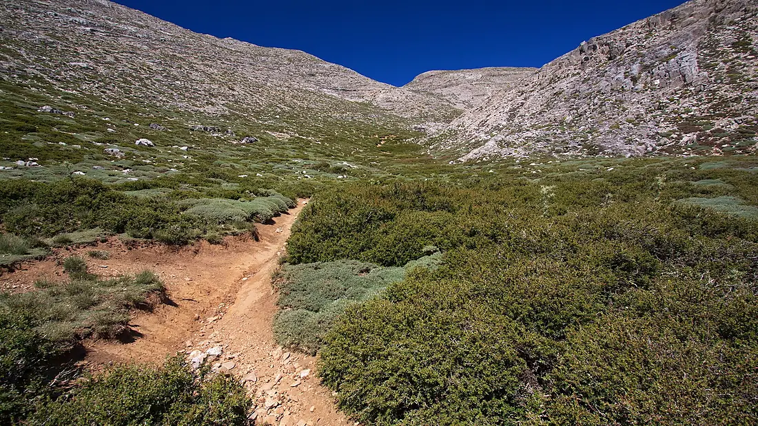 Hiking track to Psiloritis,the highest mountain in Crete in Greece,Europe 02