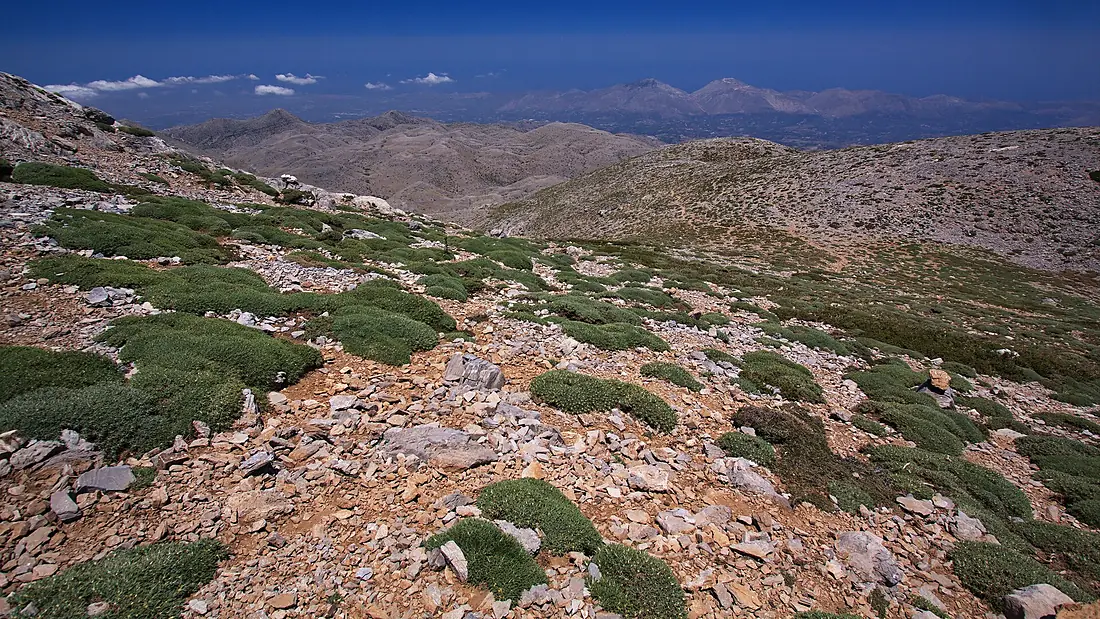 Hiking track to Psiloritis,the highest mountain in Crete in Greece,Europe 04