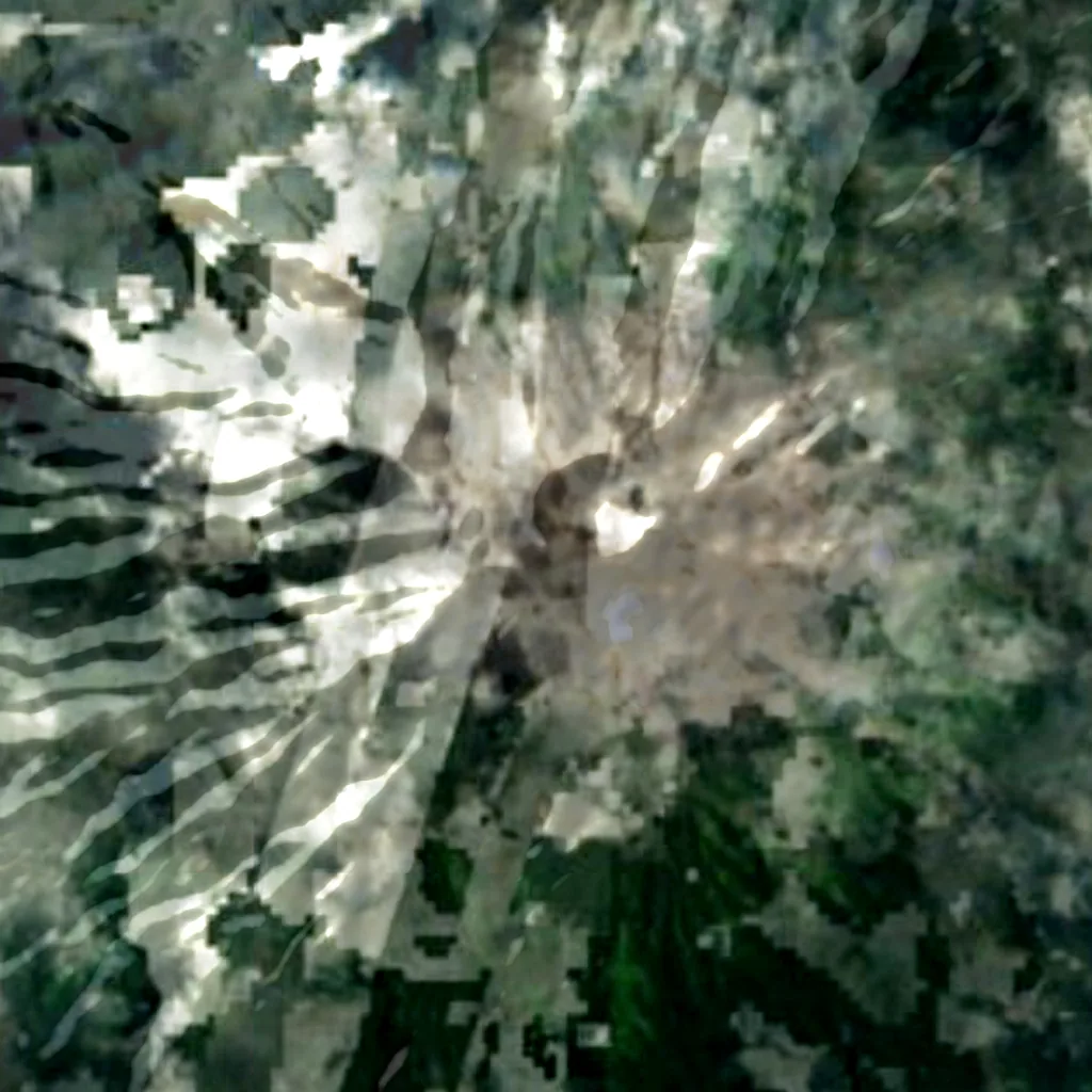 Mount Kerinci seen from above (Sentinel-2)