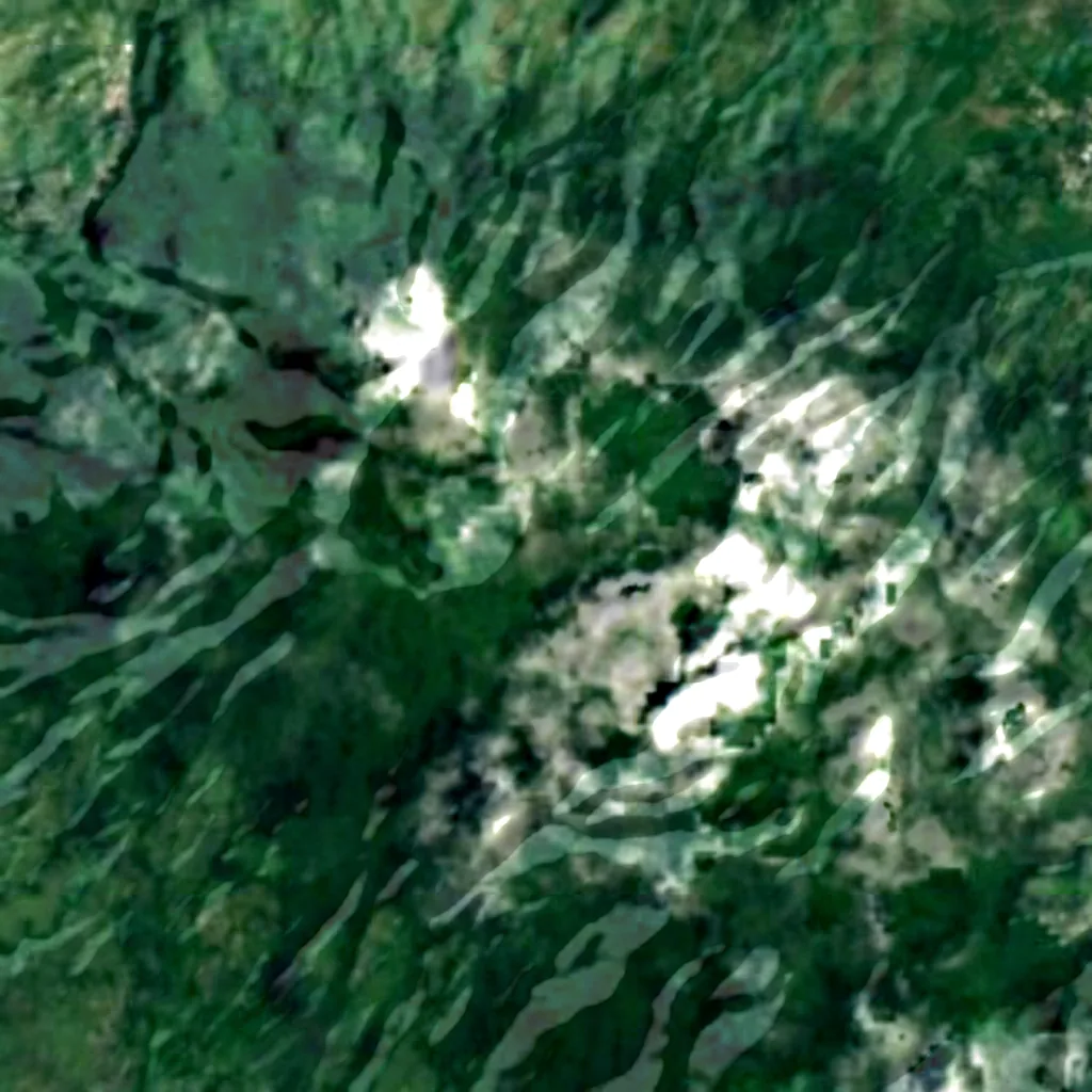 Mount Liamuiga seen from above (Sentinel-2)