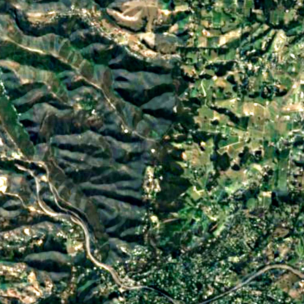 Mount Lofty Fire Tower seen from above (Sentinel-2)