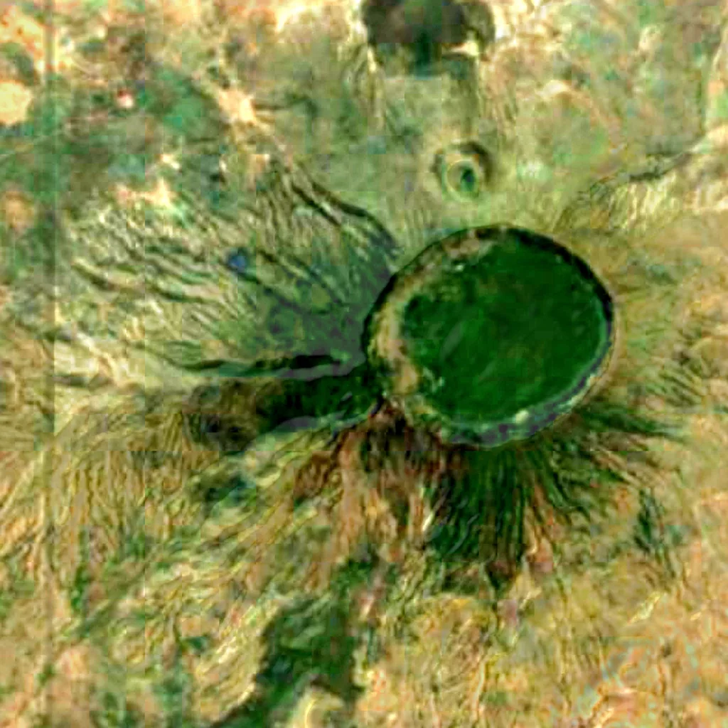 Mount Longonot seen from above (Sentinel-2)