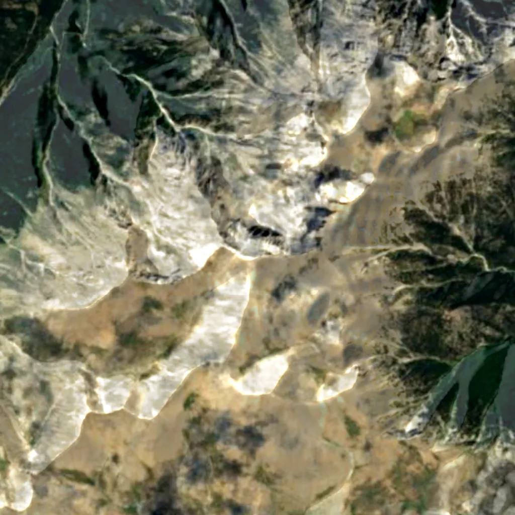 Mount Olympus seen from above (Sentinel-2)