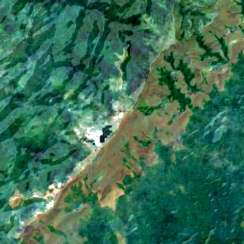 Mount Richard-Molard seen from above (Sentinel-2)