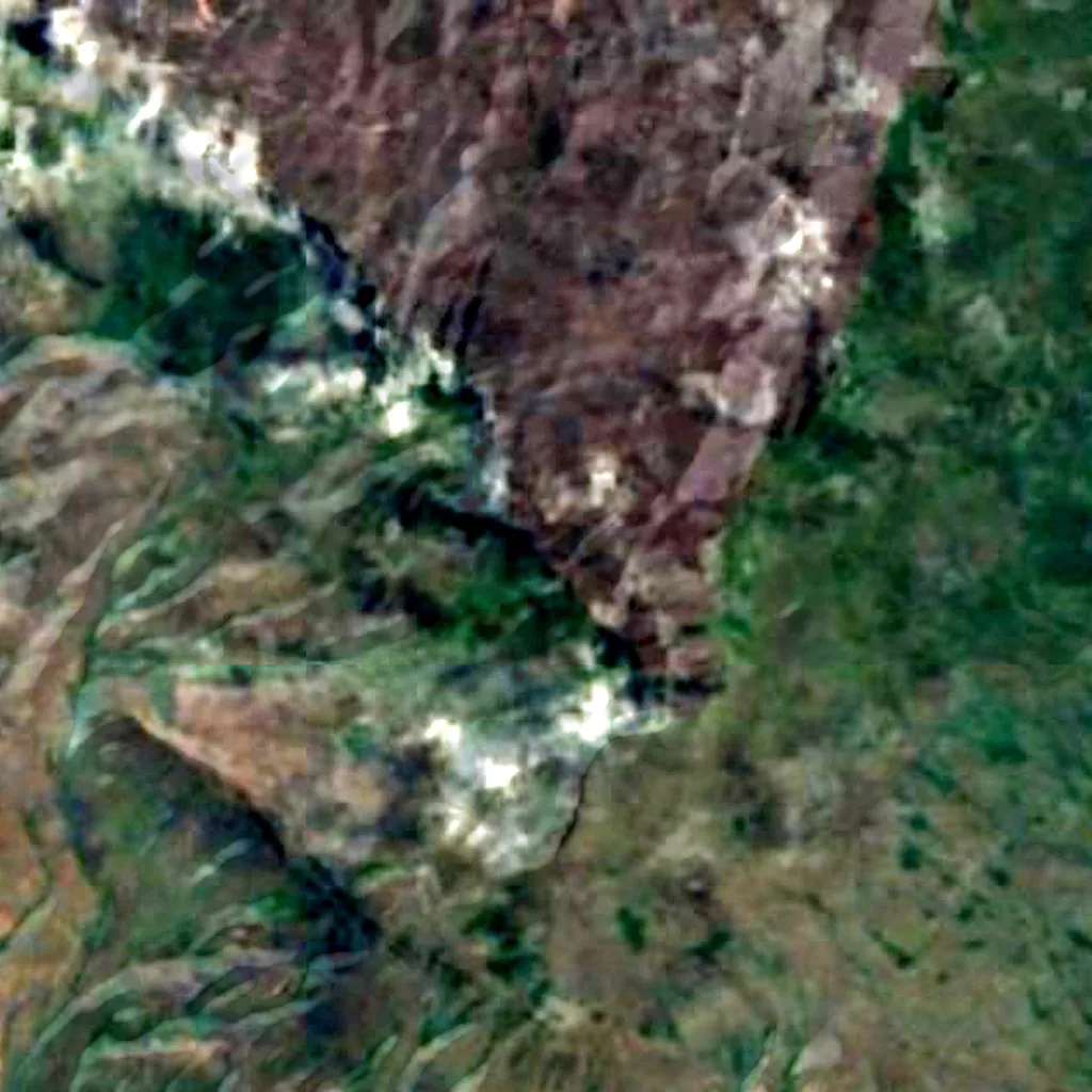 Roraima-Tepui von oben gesehen (Sentinel-2)