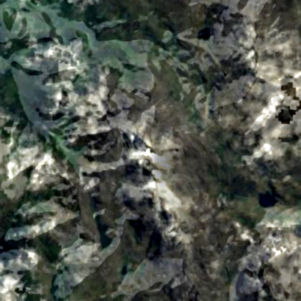 Mount Stanley von oben gesehen (Sentinel-2)