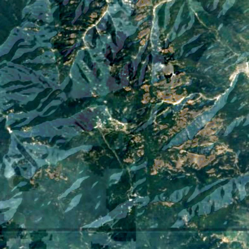 Mount Tai seen from above (Sentinel-2)