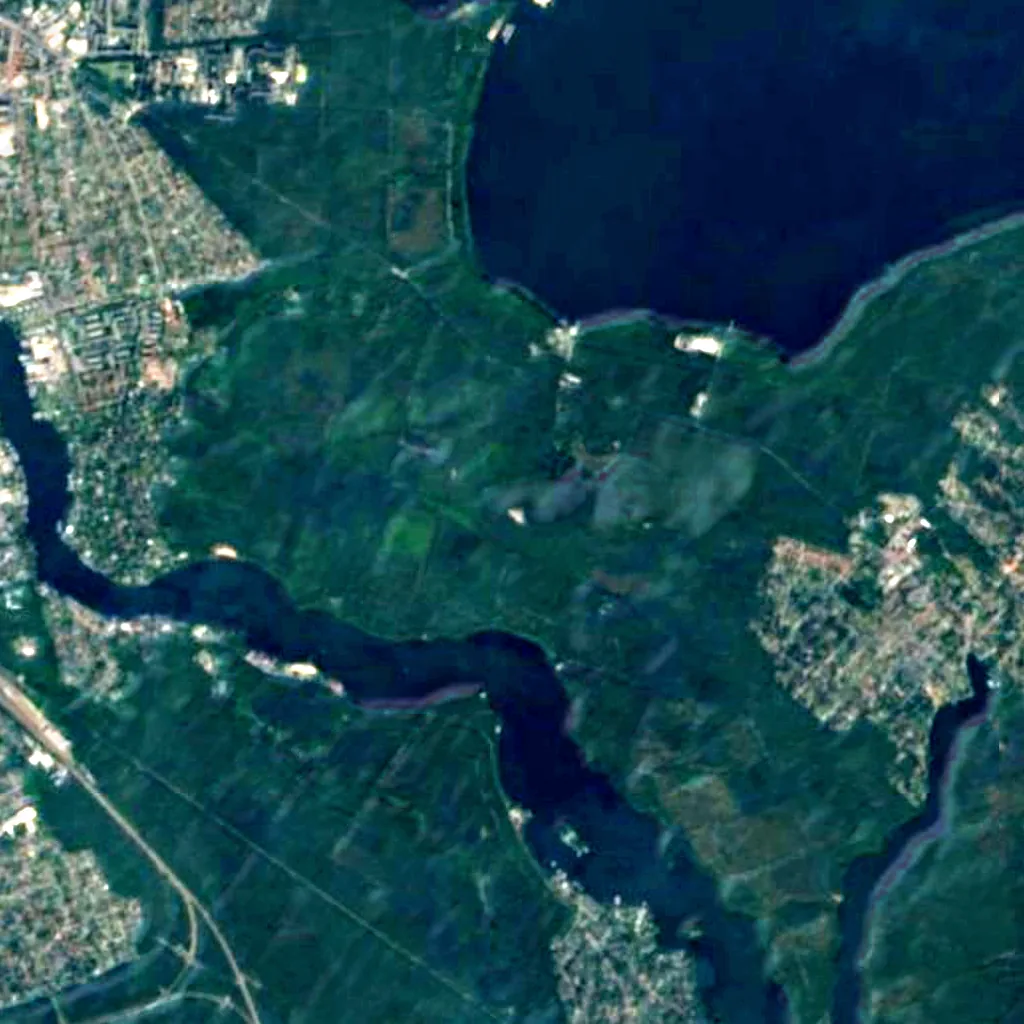 Müggel-Tower seen from above (Sentinel-2)