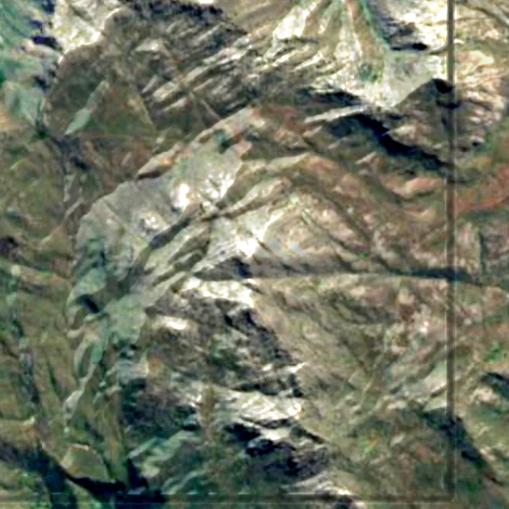 Maciço de Mulanje visto de cima (Sentinel-2)