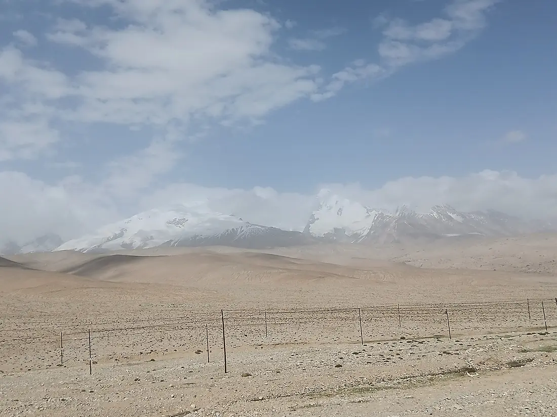 Muztagh Ata viewed from Karakoram Highway