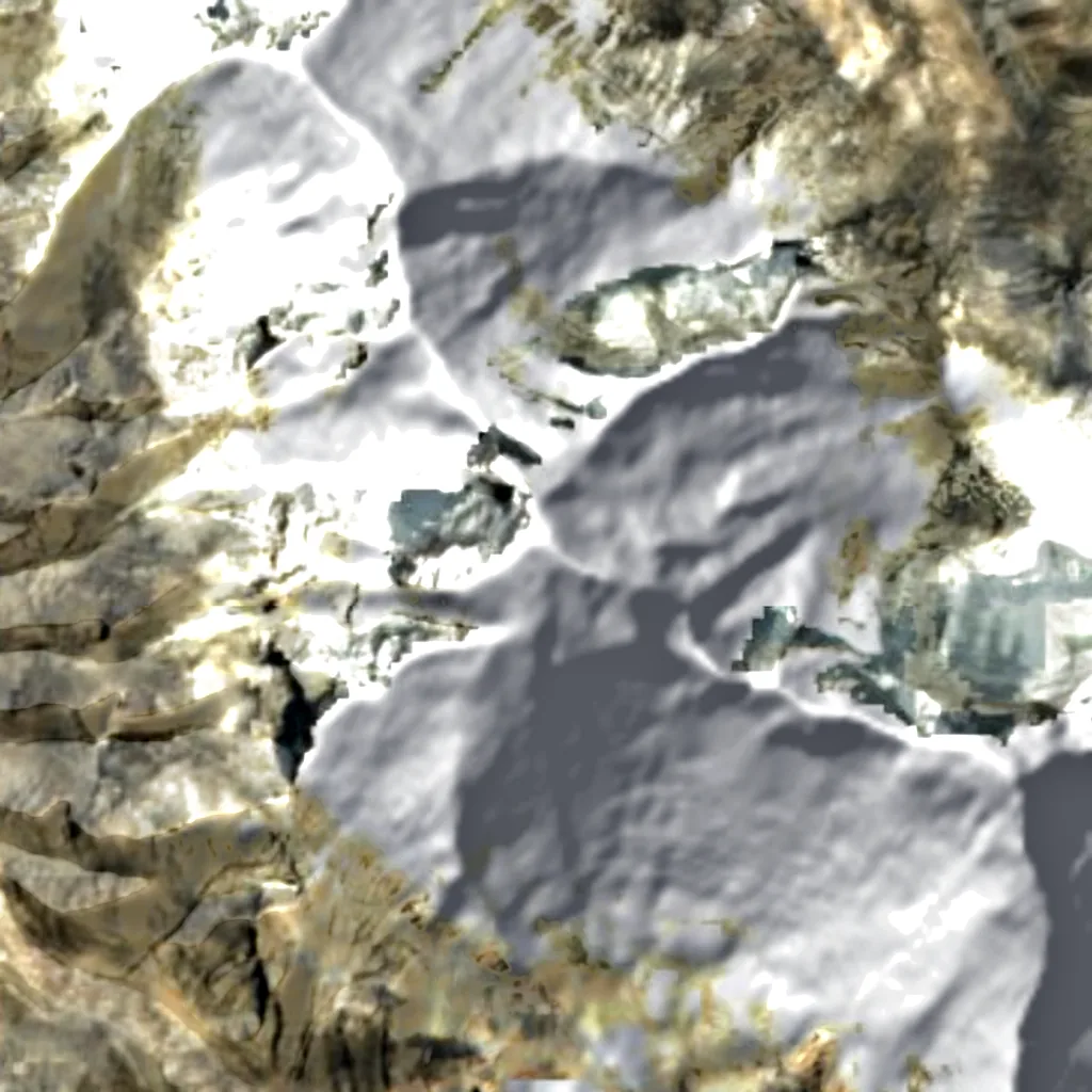 Nanda Devi seen from above (Sentinel-2)
