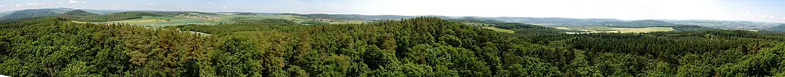 Panoráma Rozhledna Lhotka u Berouna
