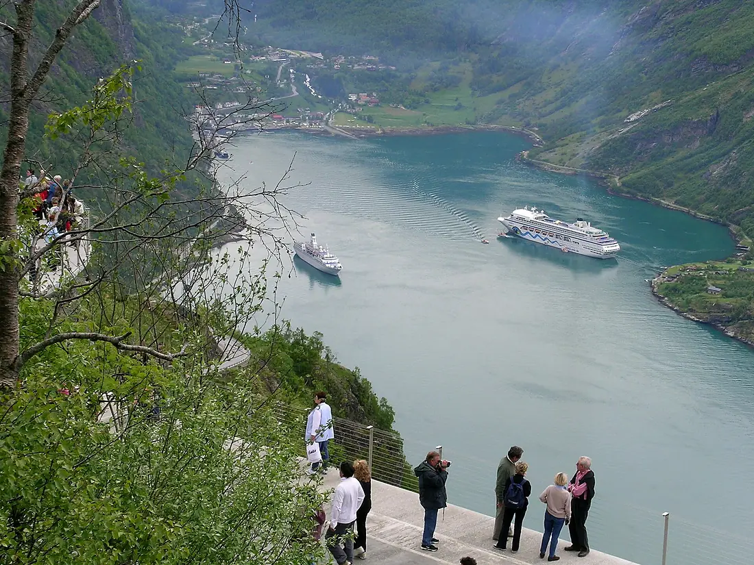 Adlerkehren Sicht a Geiranger