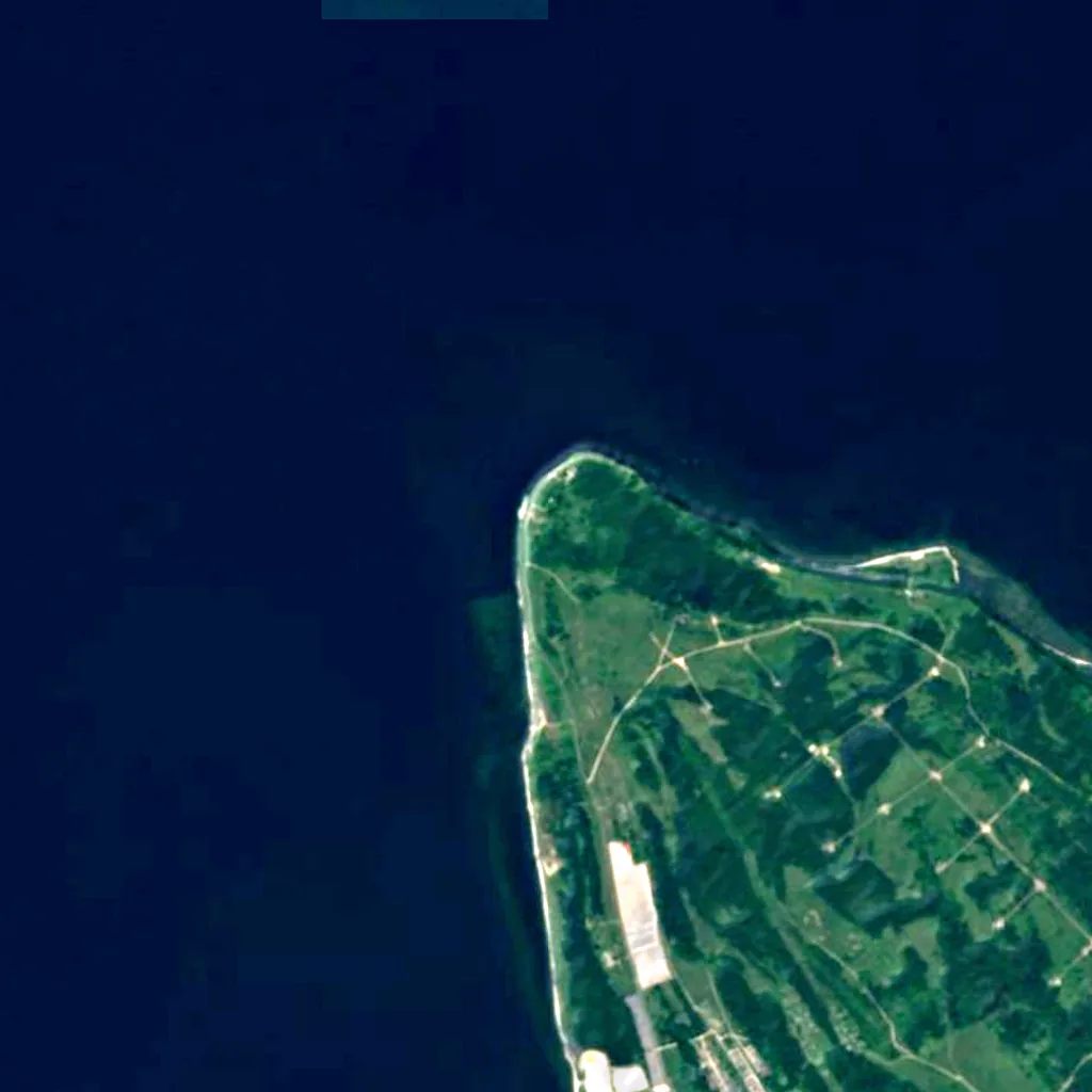 Pakri Cliff seen from above (Sentinel-2)