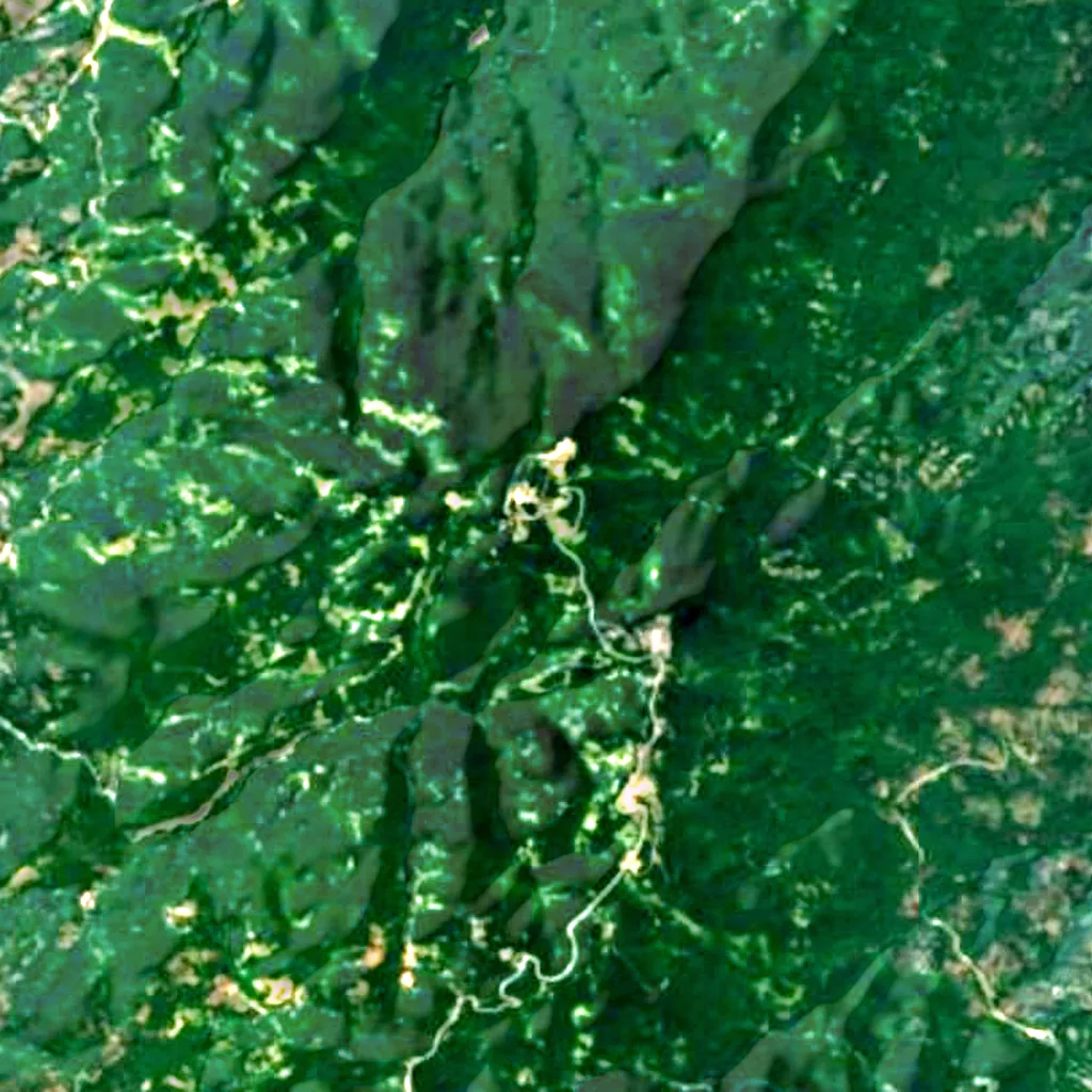 Pelion seen from above (Sentinel-2)