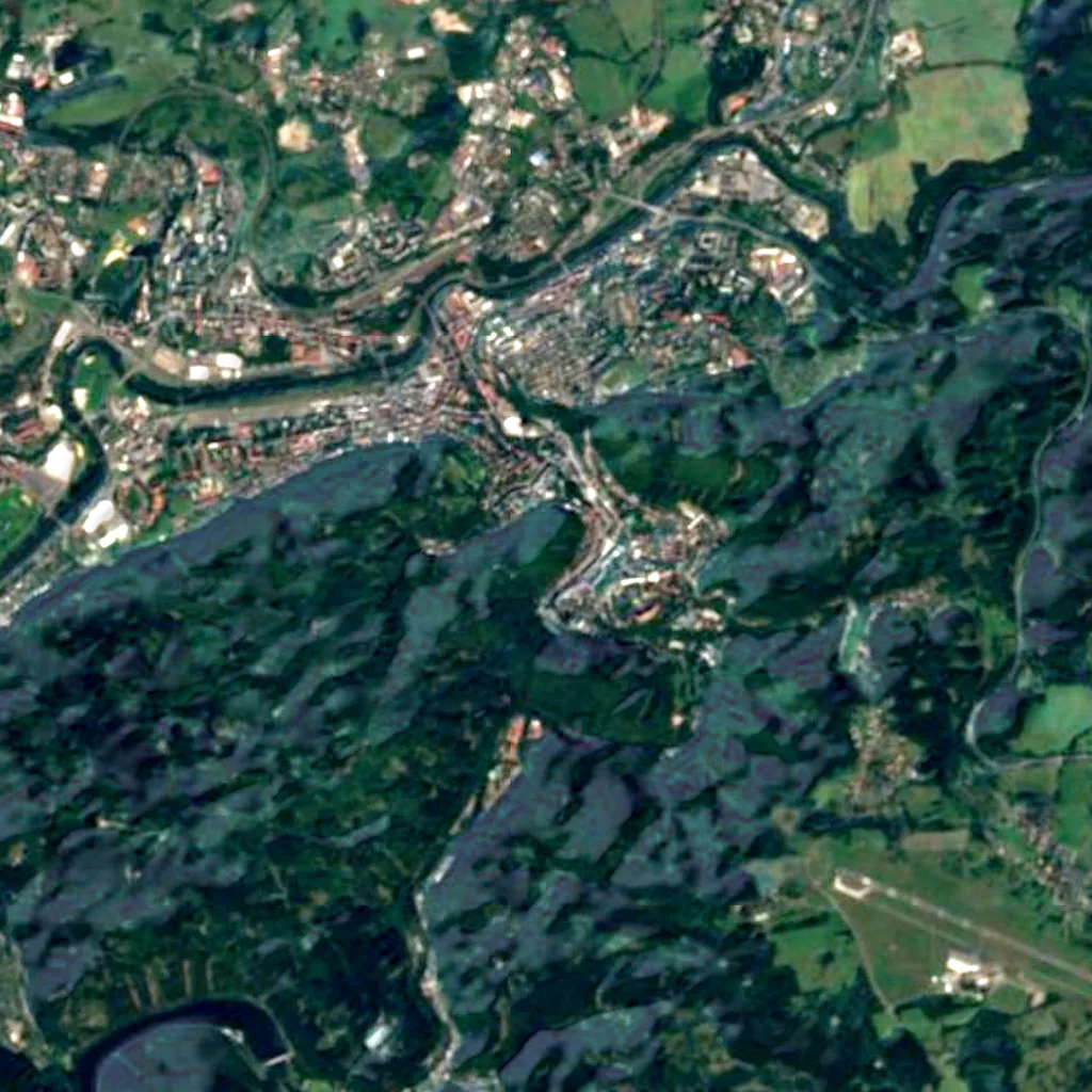 Petr Veliký lookout seen from above (Sentinel-2)
