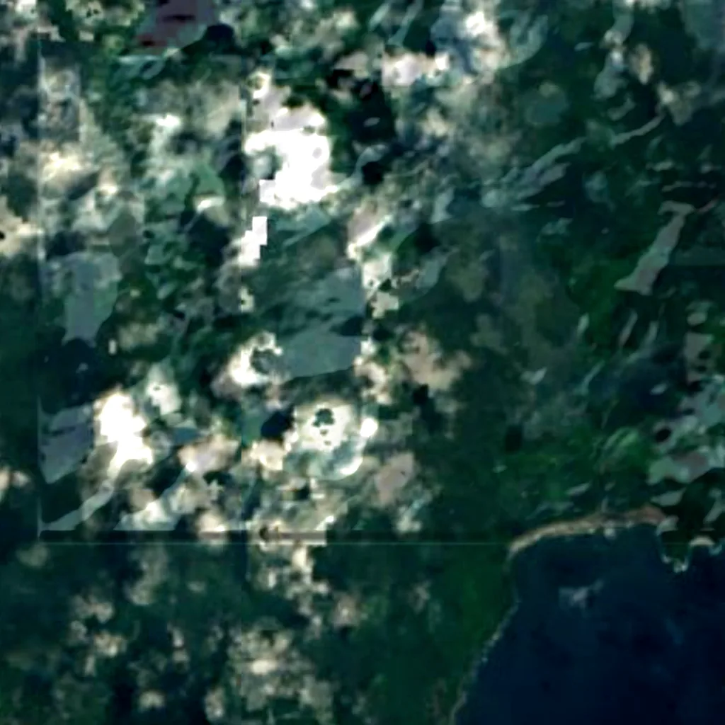 Pico Cão Grande seen from above (Sentinel-2)
