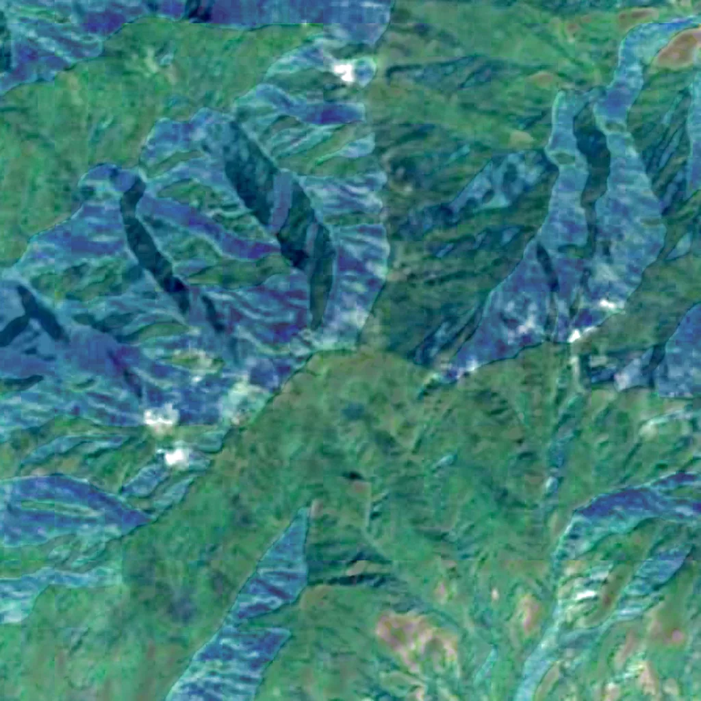 Pico Turquino seen from above (Sentinel-2)